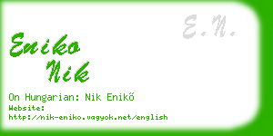 eniko nik business card